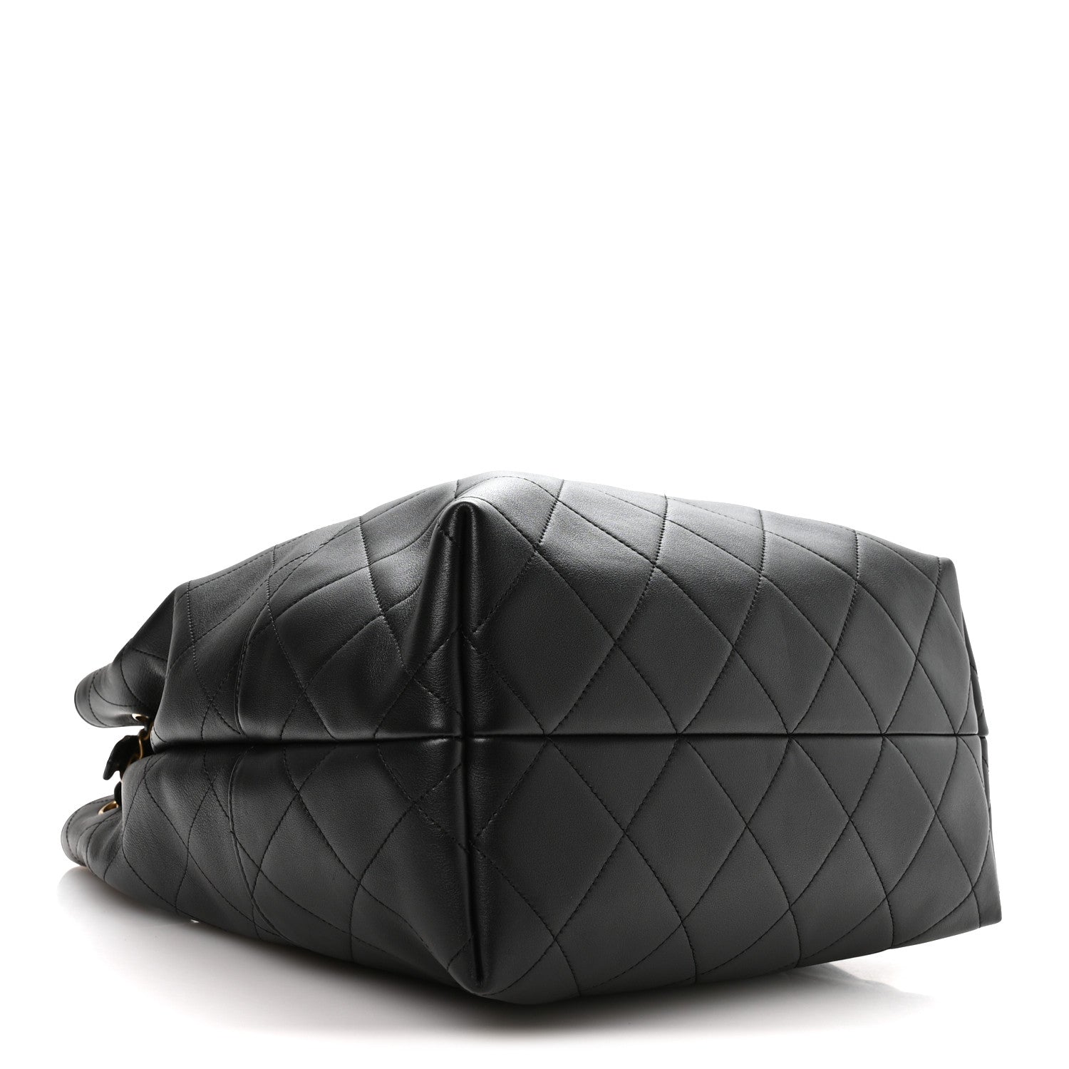 Chanel Calfskin Quilted Large Coco Base Shopping Bag Black 4 of 10
