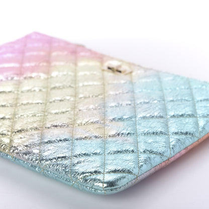 Chanel Metallic Goatskin Quilted Medium 2.55 Reissue Cosmetic Case Multicolor 5 of 11