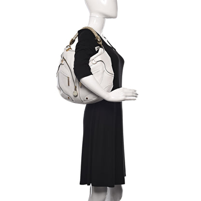 Versace Calfskin Hobo White 2 of 15