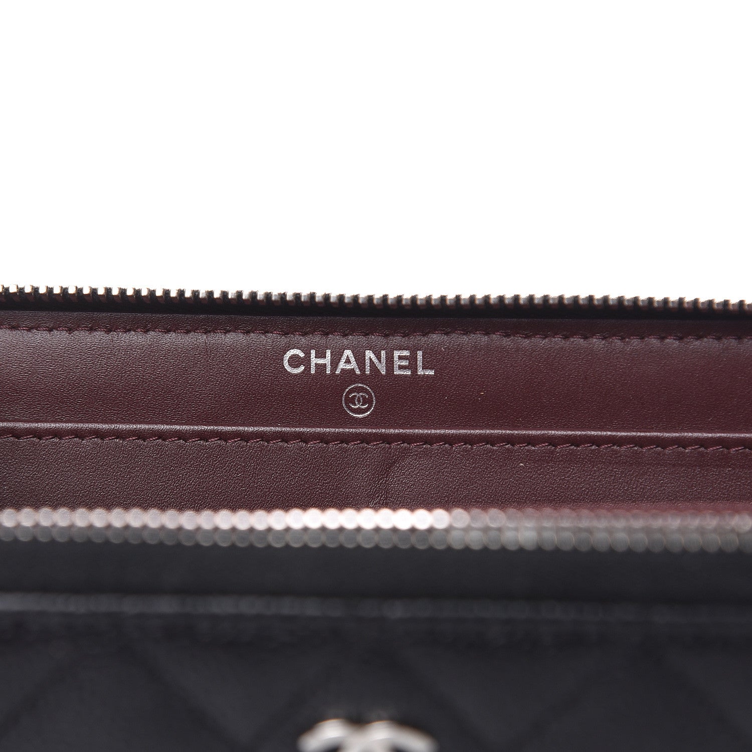 Chanel Caviar Quilted Large Gusset Zip Around Wallet Black 6 of 10