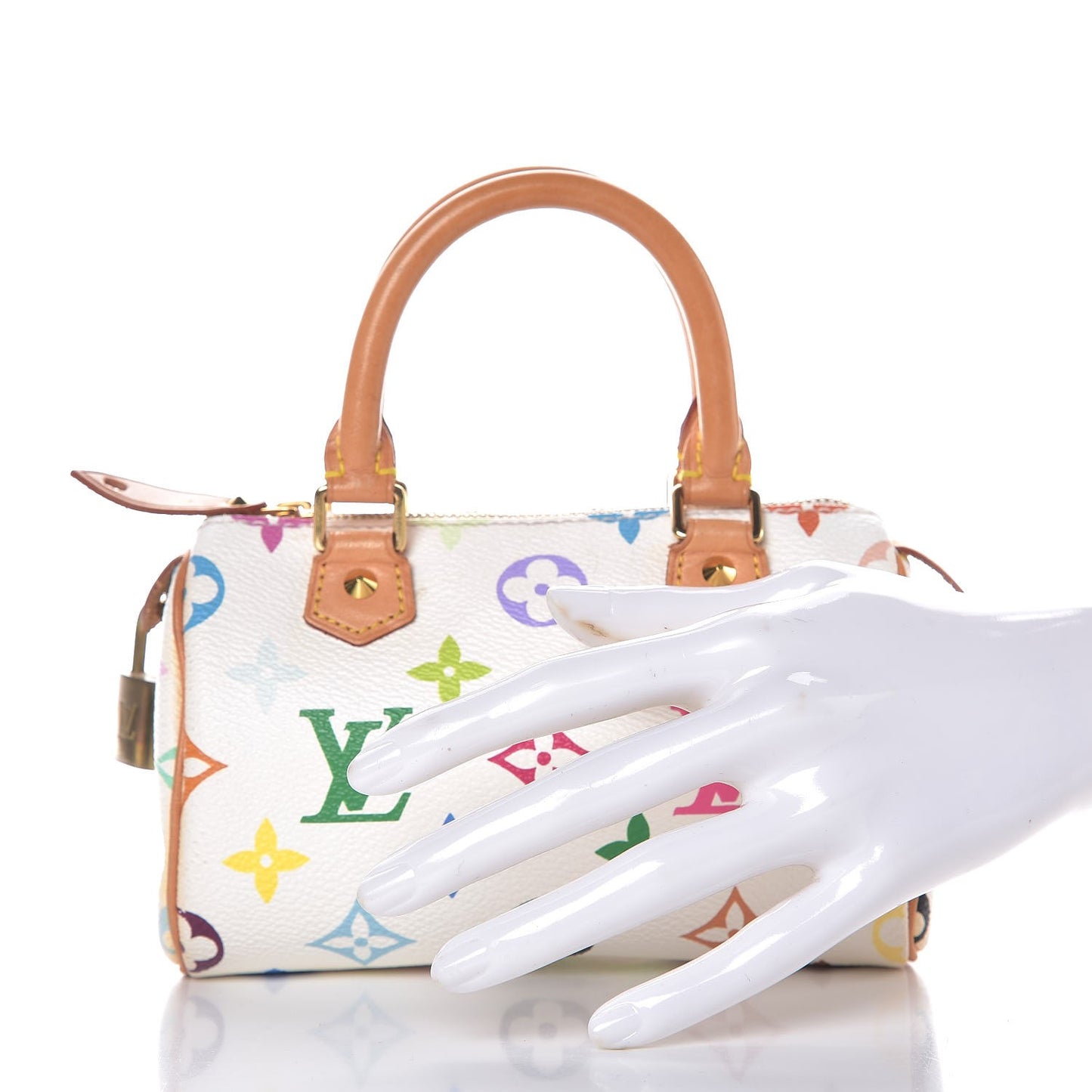 Monogram Multicolor Mini Sac HL Speedy White