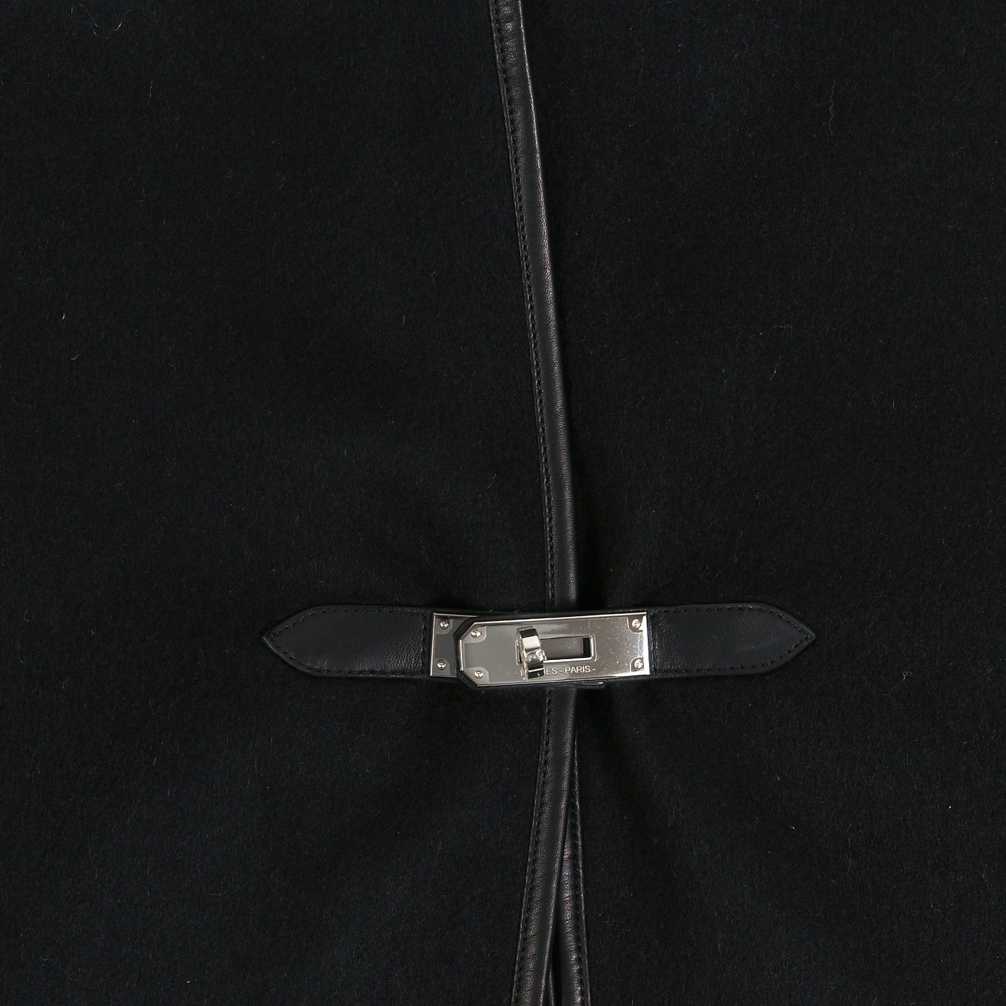 Cashmere Lambskin Kelly Poncho Black
