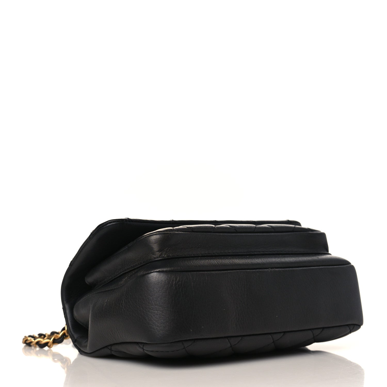 Chanel Calfskin Quilted Top Handle Flap Black 4 of 9