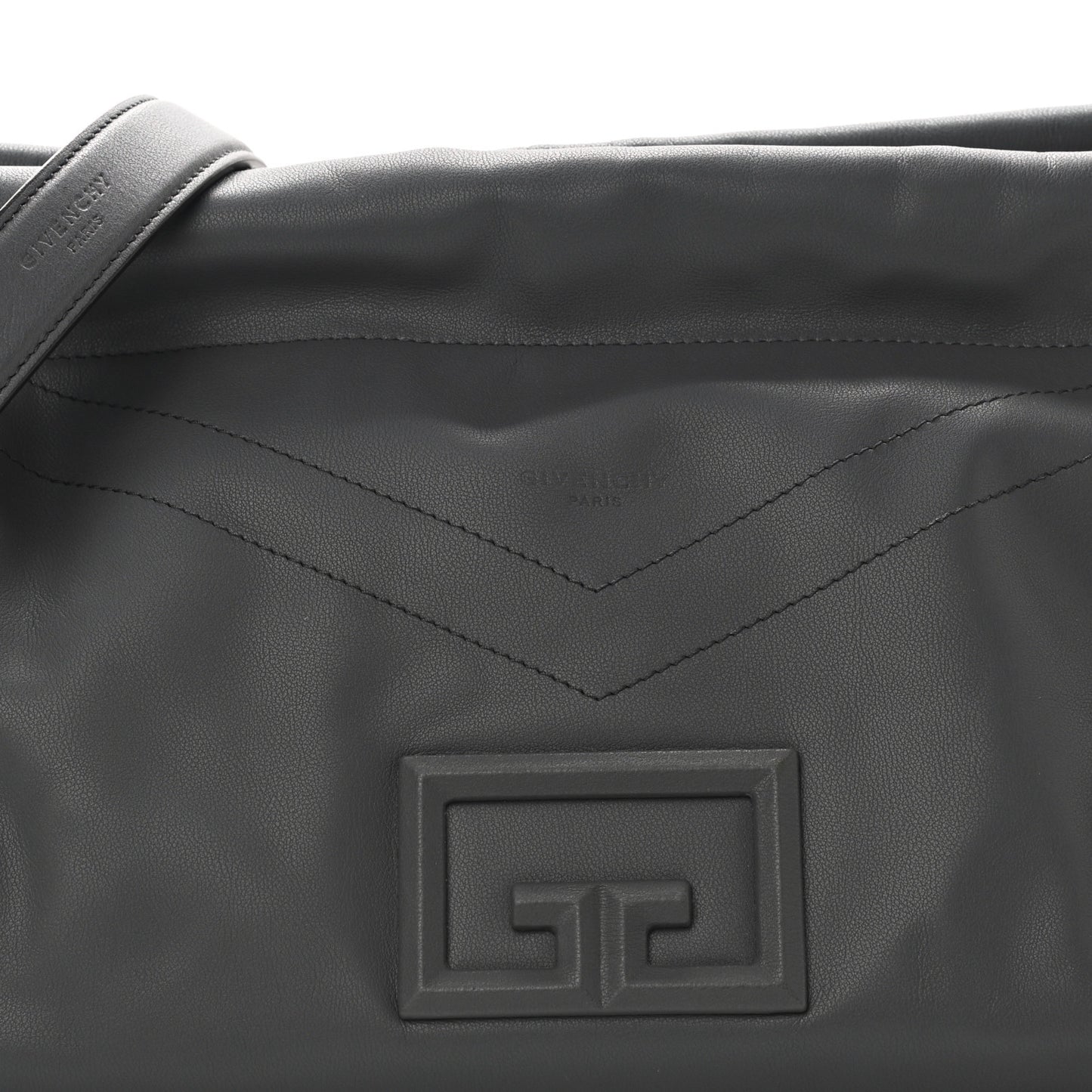 Calfskin Large ID93 Satchel Storm Grey