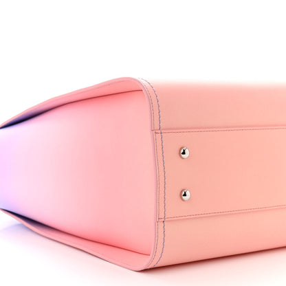 Chanel Shaded Calfskin Small Deauville Tote Light Purple Pink Coral 10 of 12