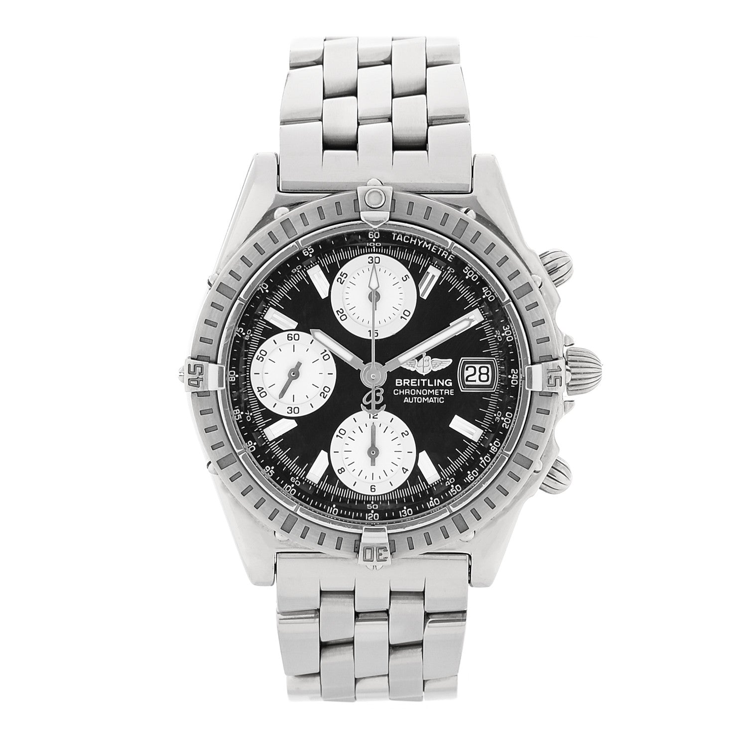 Breitling Stainless Steel 39mm Chronomat Automatic Watch Black A13352 1 of 5