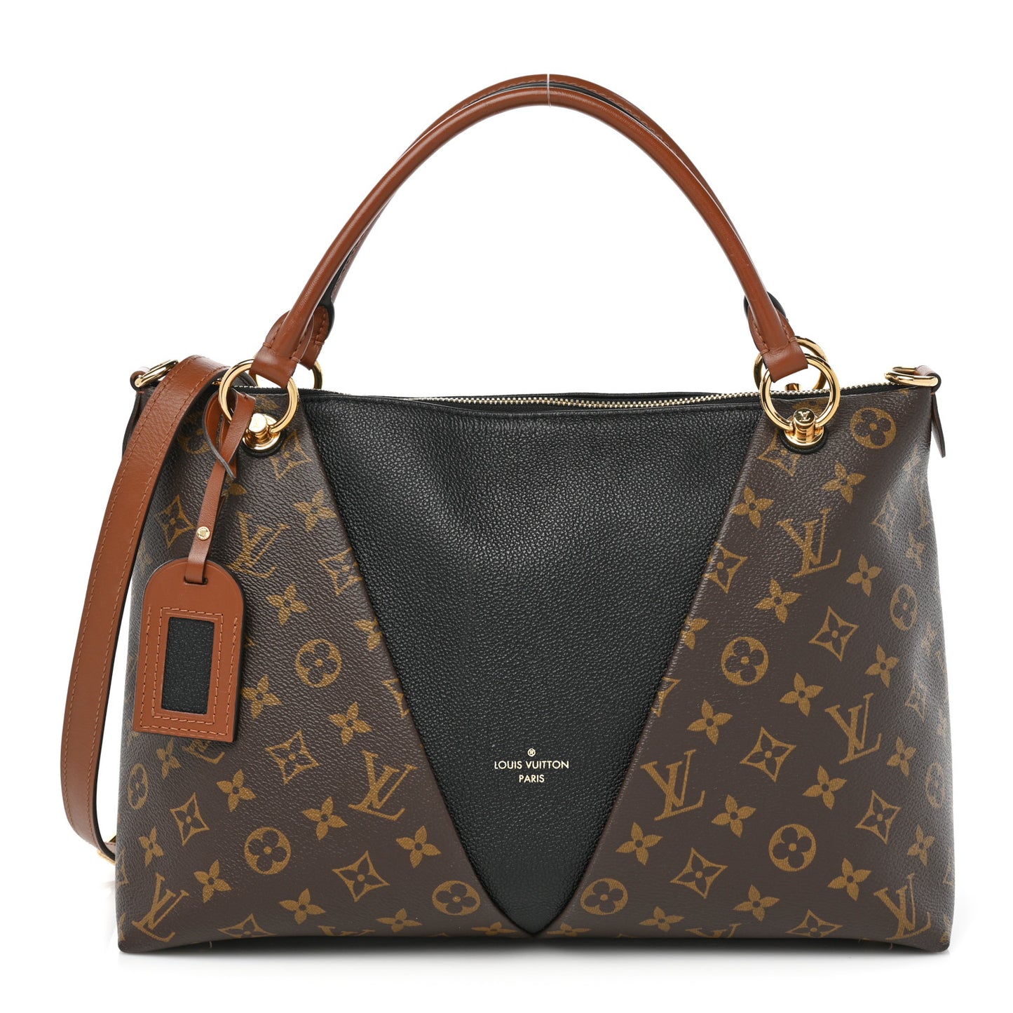 Monogram V Tote MM Black