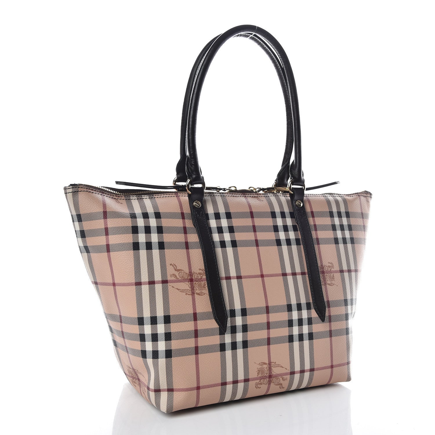 Burberry Haymarket Check Small Salisbury Tote Chocolate 3 of 9