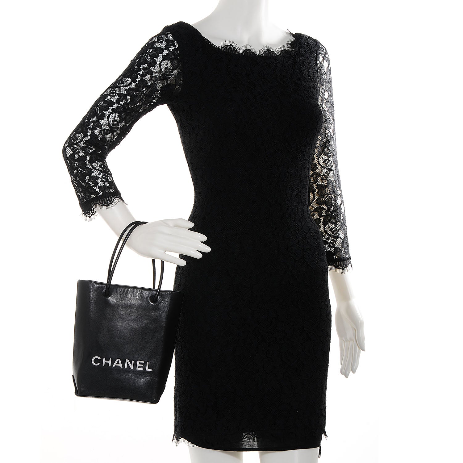 Chanel Smooth Calfskin Small Essential Handbag Black 2 of 8