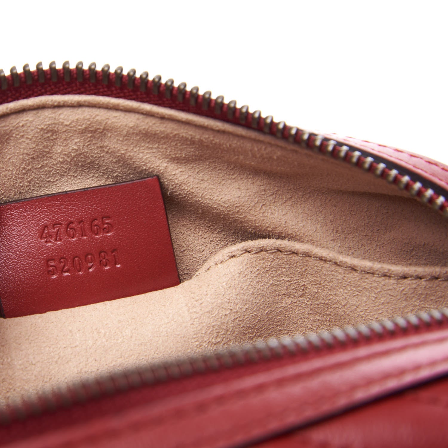 Gucci Calfskin Matelasse GG Marmont Cosmetic Case Hibiscus Red 5 of 7
