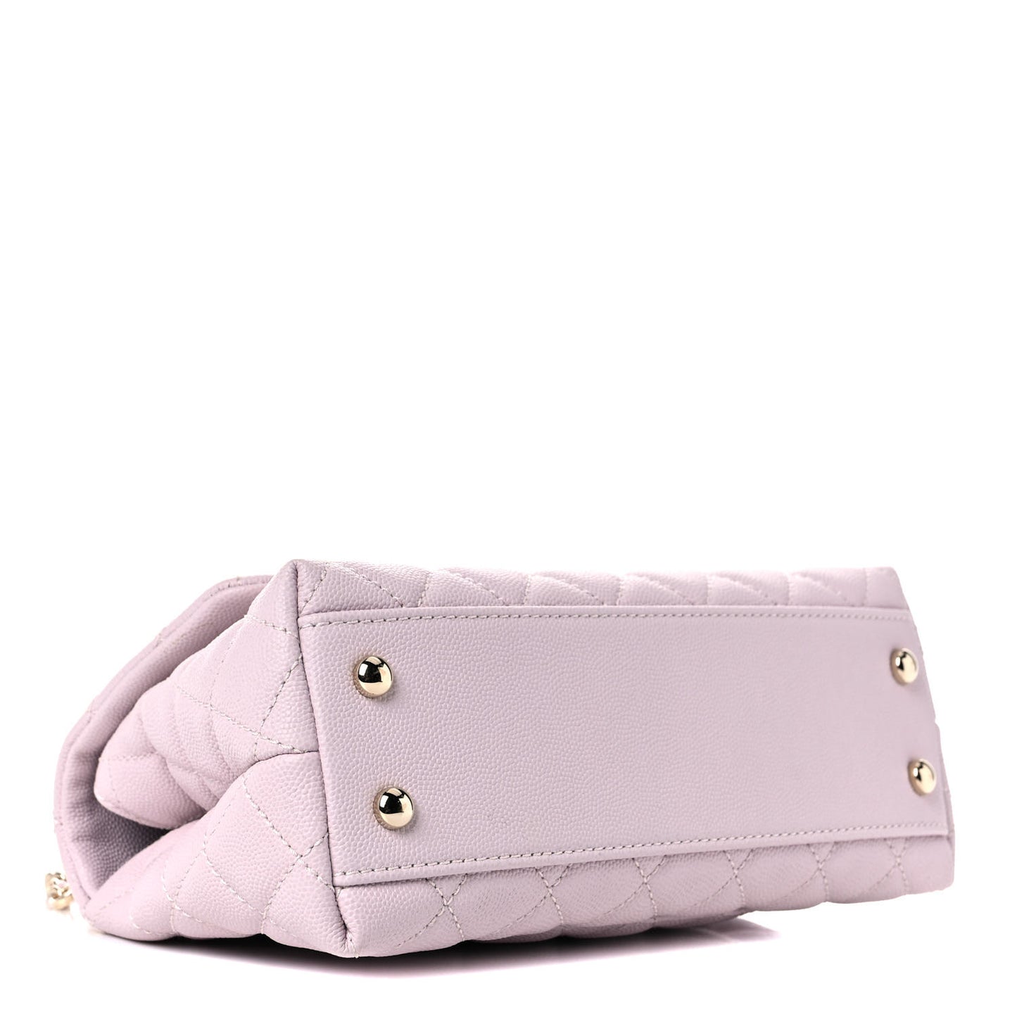 Caviar Quilted Mini Coco Handle Flap Lilas Lilac