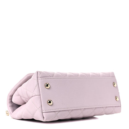 Chanel Caviar Quilted Mini Coco Handle Flap Lilas Lilac 4 of 10
