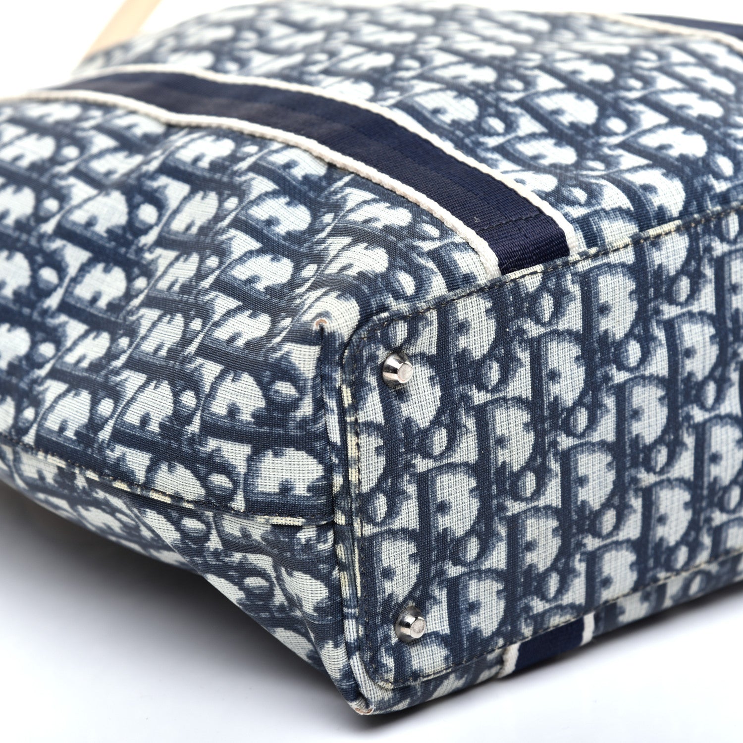 Christian Dior Monogram Trotter No 1 Shopping Tote Blue 6 of 12