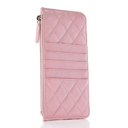 Chanel Iridescent Caviar Quilted Classic iPhone Pouch Rose Pink 3 of 8