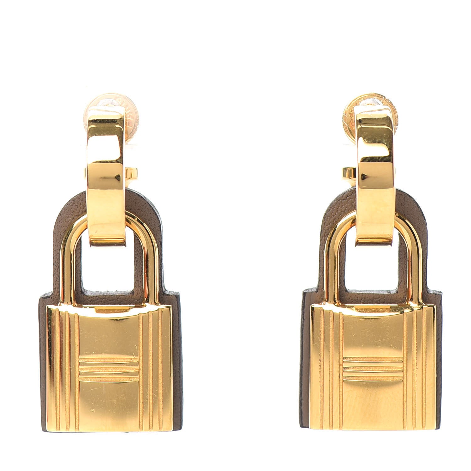 Hermes Swift O'Kelly Earrings Etoupe 1 of 5