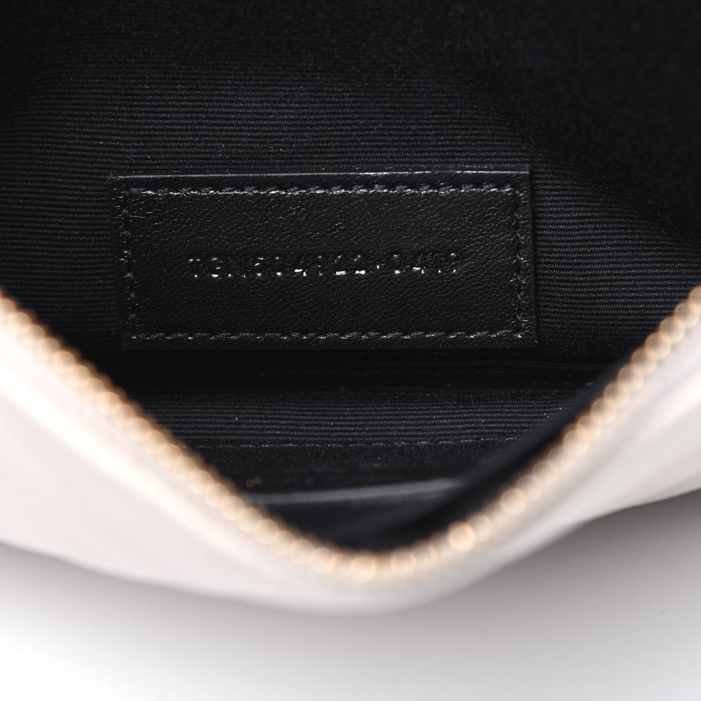 Grain De Poudre Chevron Monogram Bill Pouch Crema Soft