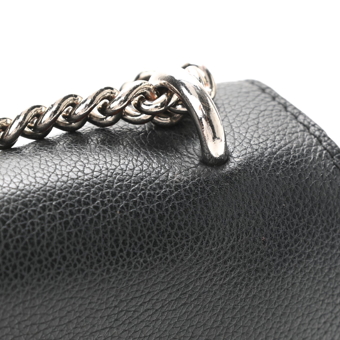 Soft Calfskin Mylockme Chain Bag BB Black