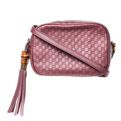 Gucci Metallic Soft Microguccissima Sunshine Disco Crossbody Bag Vintage Rose 1 of 19