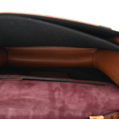 Burberry Derby Calfskin House Check Small Macken Crossbody Bag Tan 5 of 11