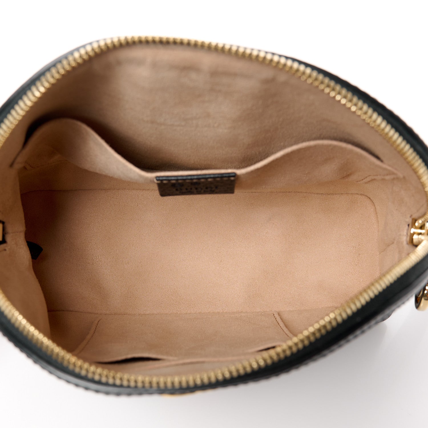 Gucci Calfskin GG Web Small Ophidia Dome Shoulder Bag Black 5 of 11