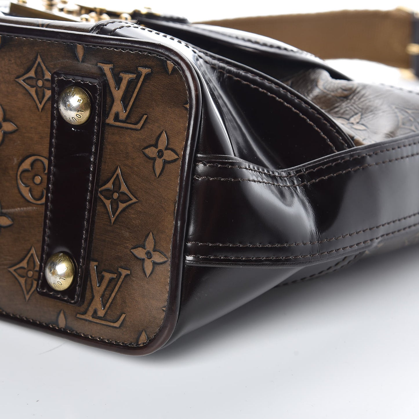 Monogram Embossed Sergent PM Bronze