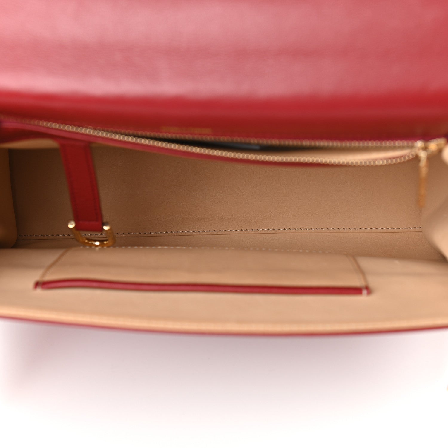 Delvaux Calfskin GM Tempete Satchel Red 5 of 11