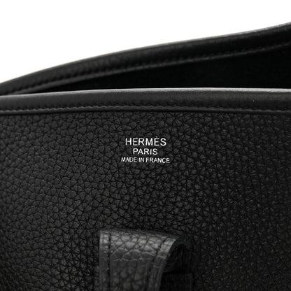 Hermes Taurillon Clemence Evelyne III PM Black 6 of 10