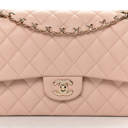 Chanel Caviar Quilted Medium Double Flap Light Beige 8 of 11