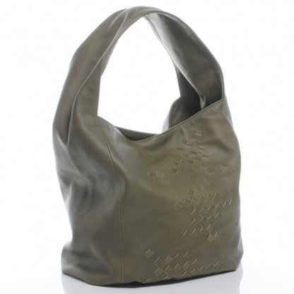 Bottega Veneta Leather Hobo Olive 3 of 7