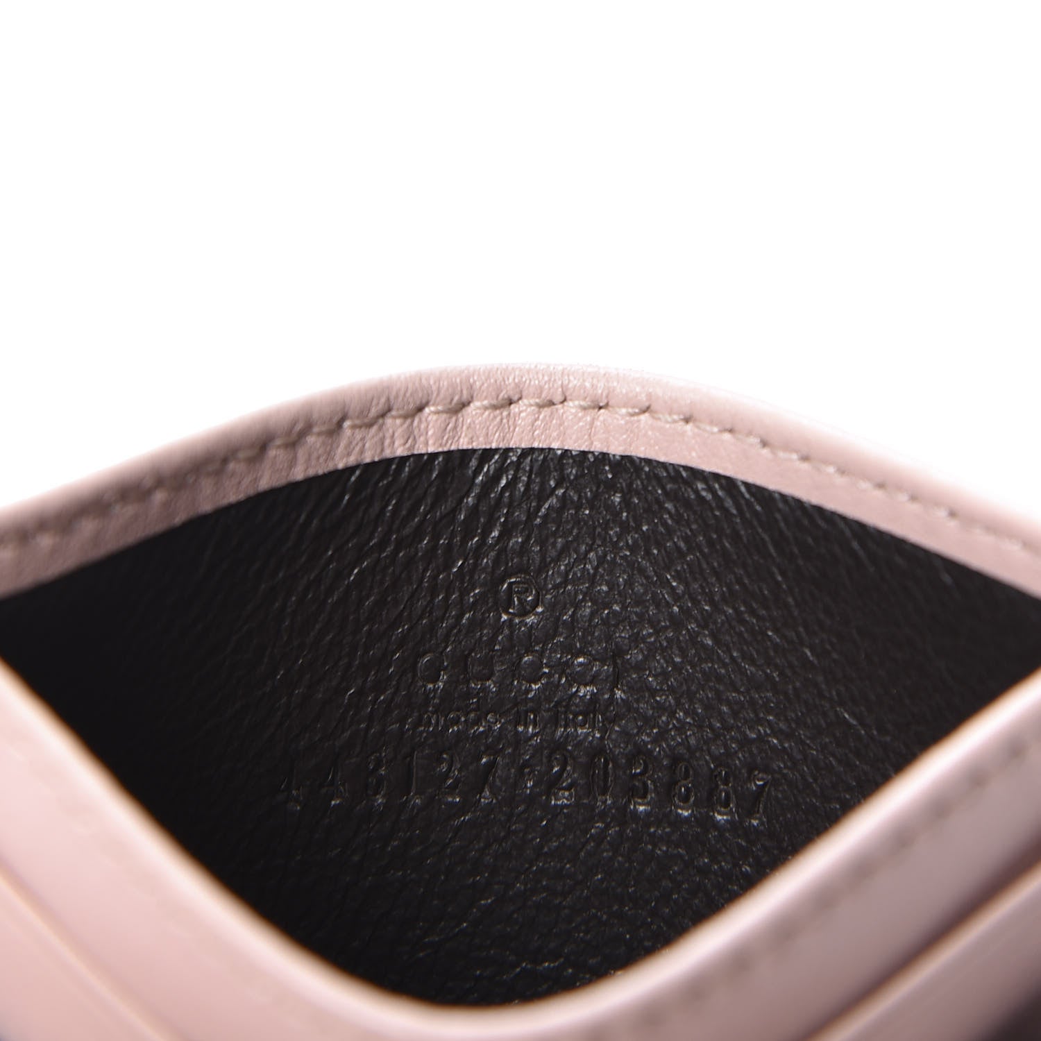 Gucci Calfskin Matelasse GG Marmont Card Holder Perfect Pink 9 of 10