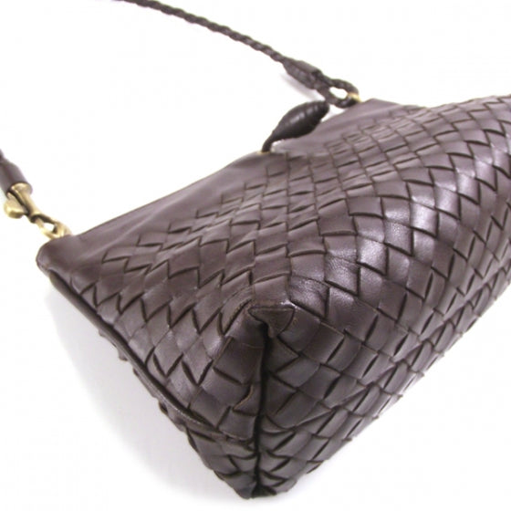Leather Woven Handbag