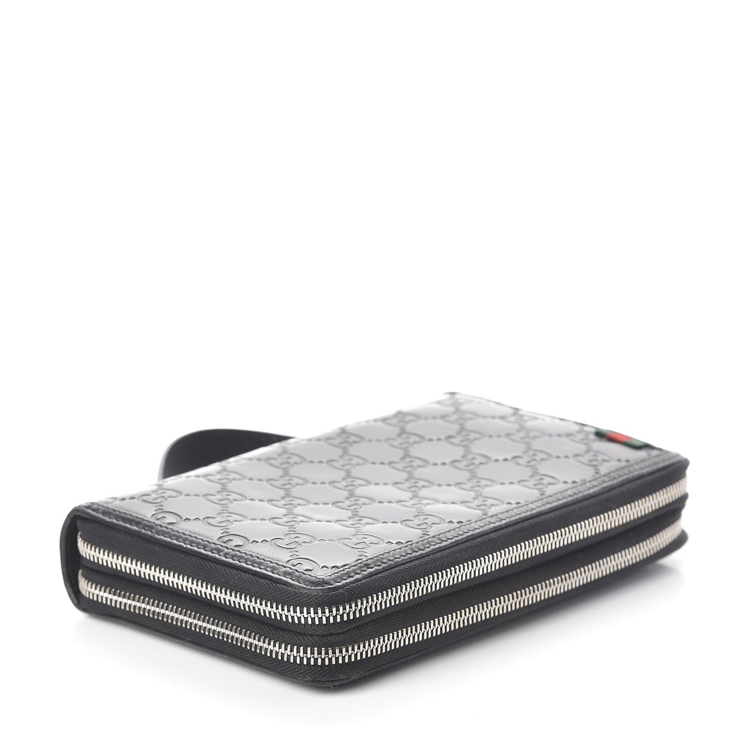 Guccissima Signature Travel Document Case Black