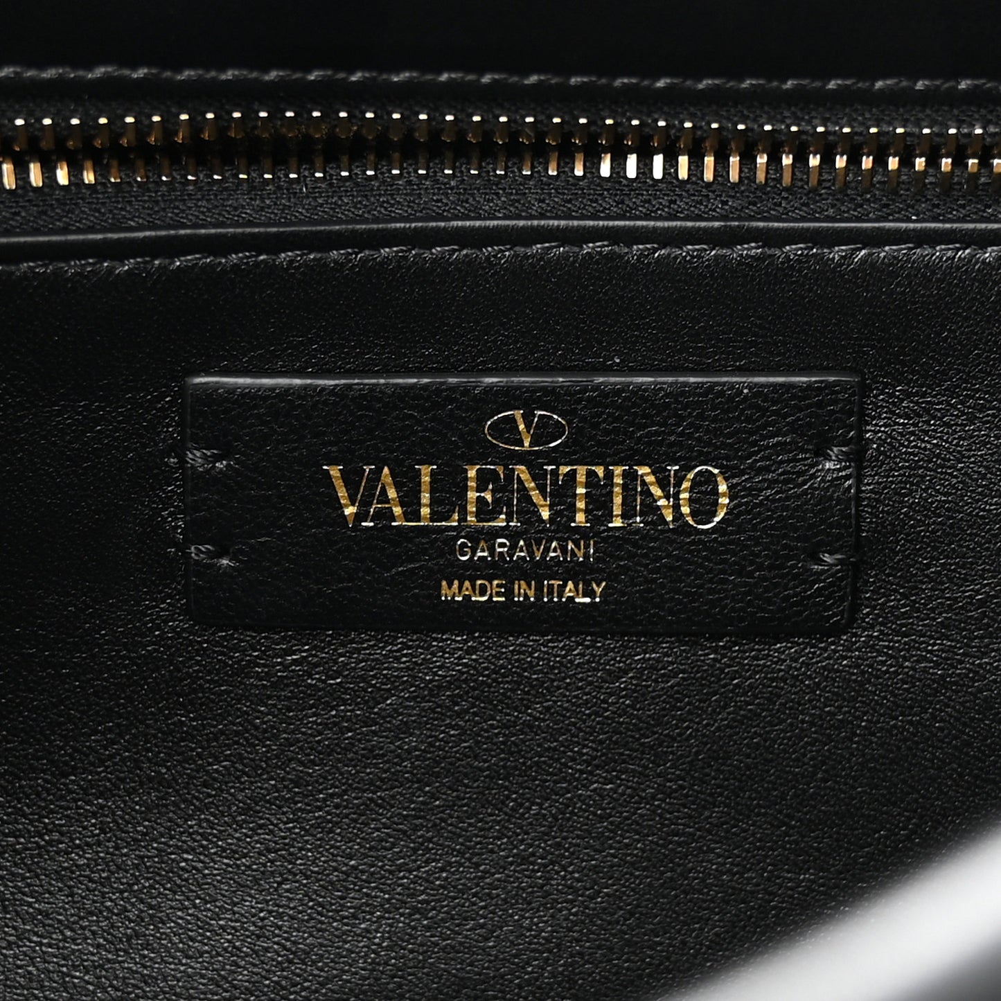Nappa Large Roman Stud Shoulder Bag Black