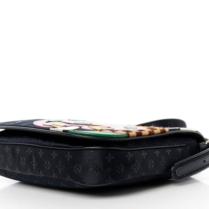 Louis Vuitton Satin Mini Monogram Conte De Fees Patchwork Musette Black 10 of 11