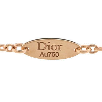 Christian Dior CHRISTIAN DIOR 18K Rose Gold Diamond Black Onyx Rose Des Vents Necklace 4 of 5