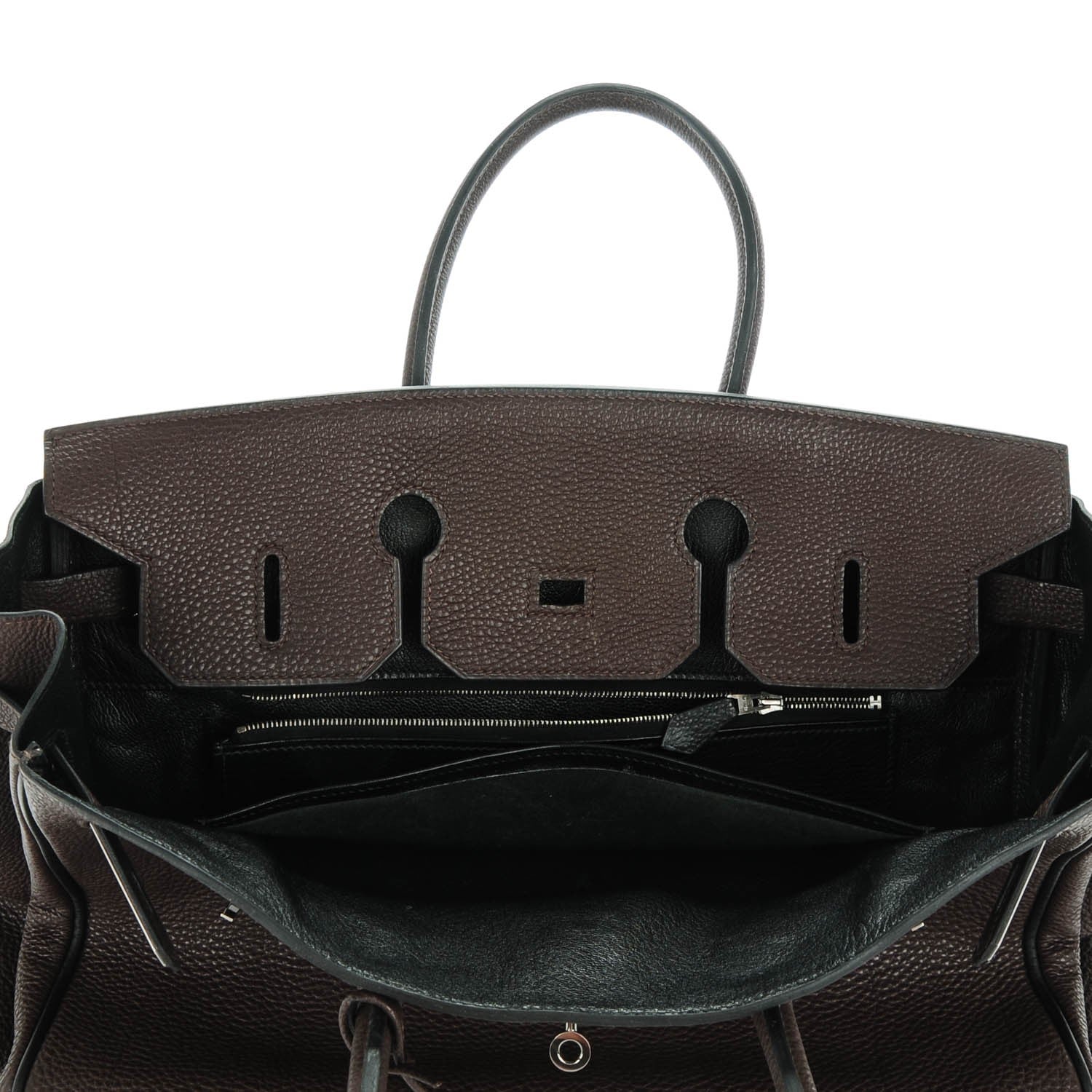 Hermes Togo Bi-Color Birkin 35 Chocolate Black 6 of 22