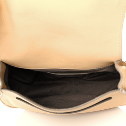 Chloe Grained Calfskin Medium Marcie Saddle Bag Cork Beige 5 of 14
