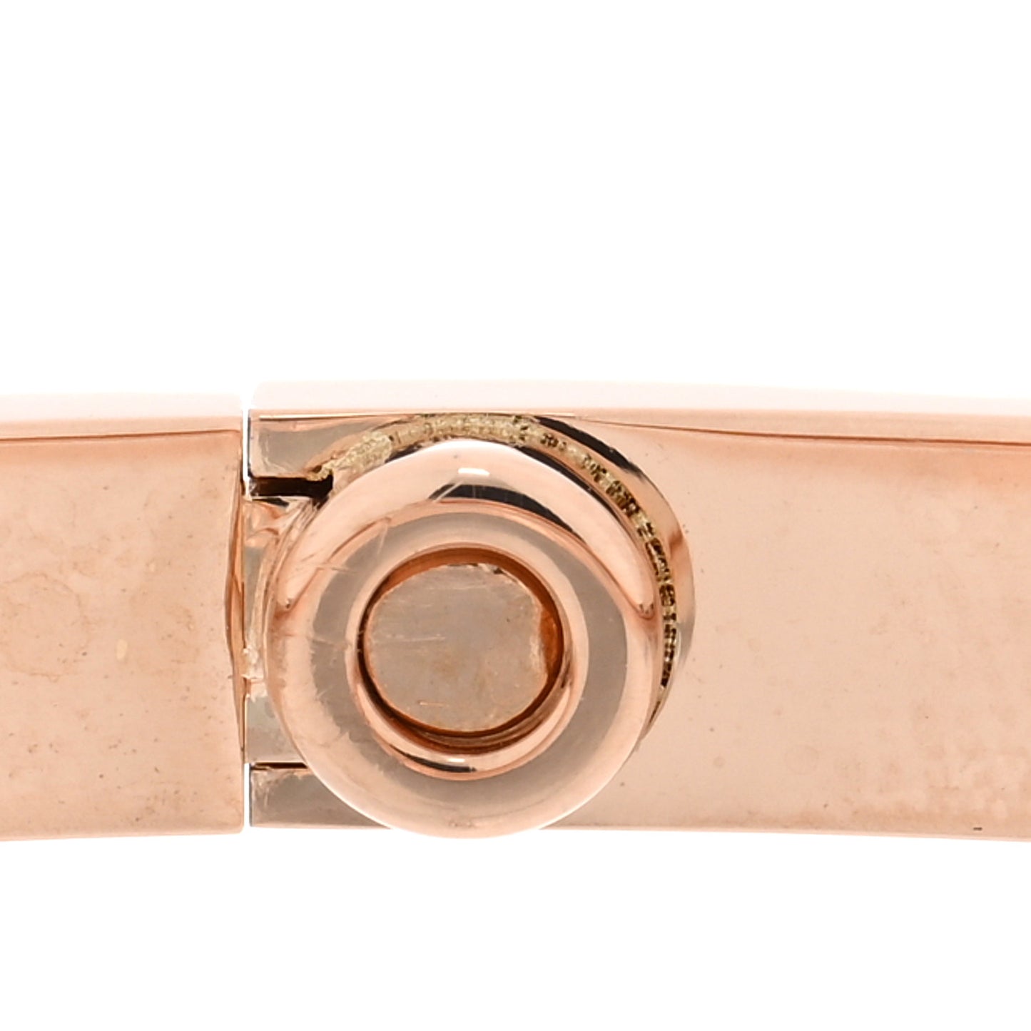 18K Pink Gold 6 Diamond Small LOVE Bracelet 16