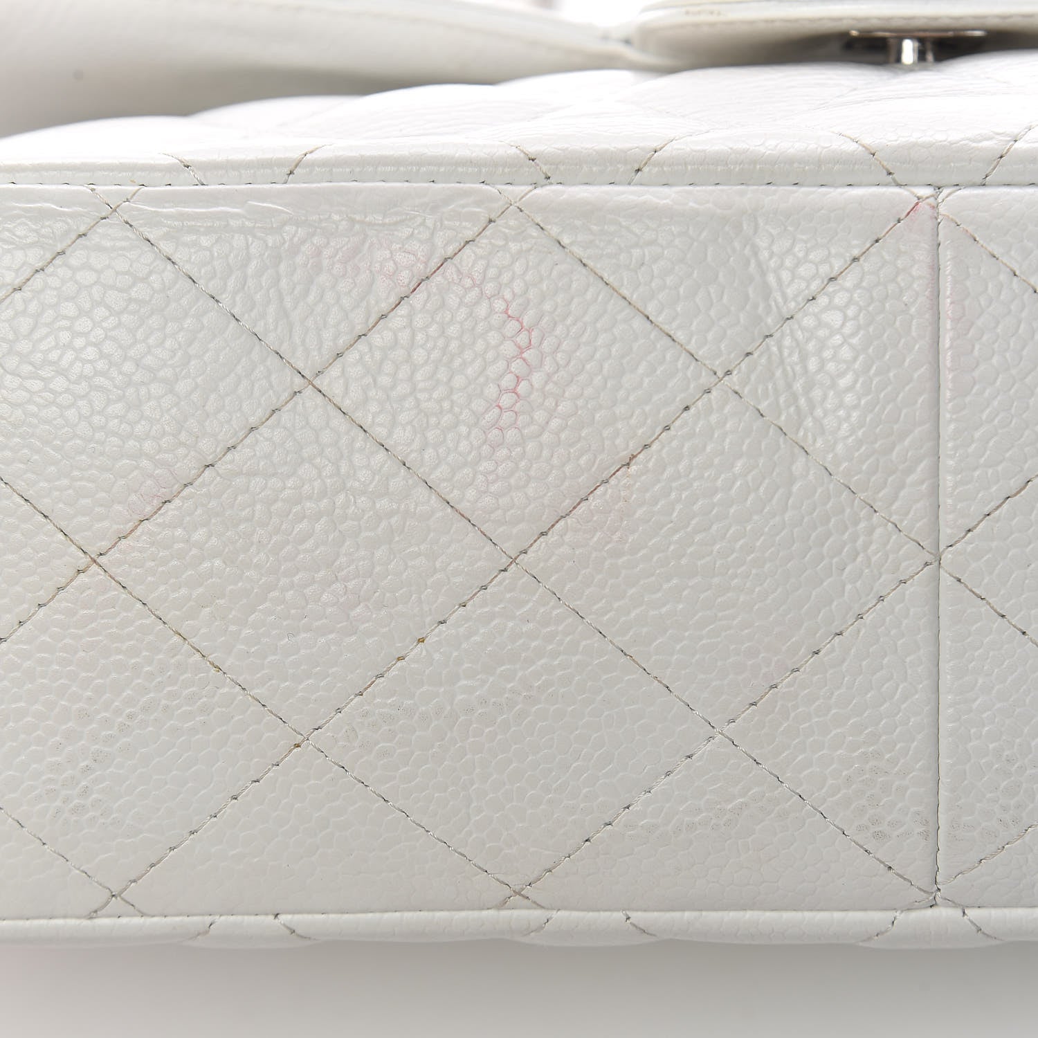Chanel Caviar Quilted Jumbo Single Flap White 18 of 18