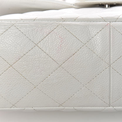 Chanel Caviar Quilted Jumbo Single Flap White 18 of 18