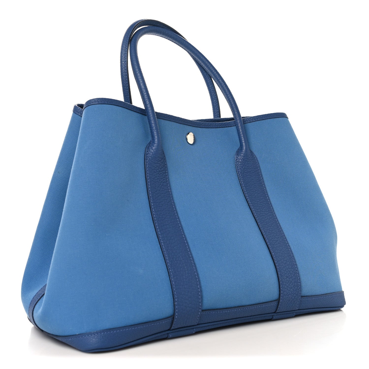 Hermes Toile Officier Negonda Garden Party 36 MM Azur Bleu