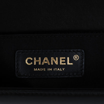 Chanel Lambskin Quilted Medium Boy Flap Black 6 of 7