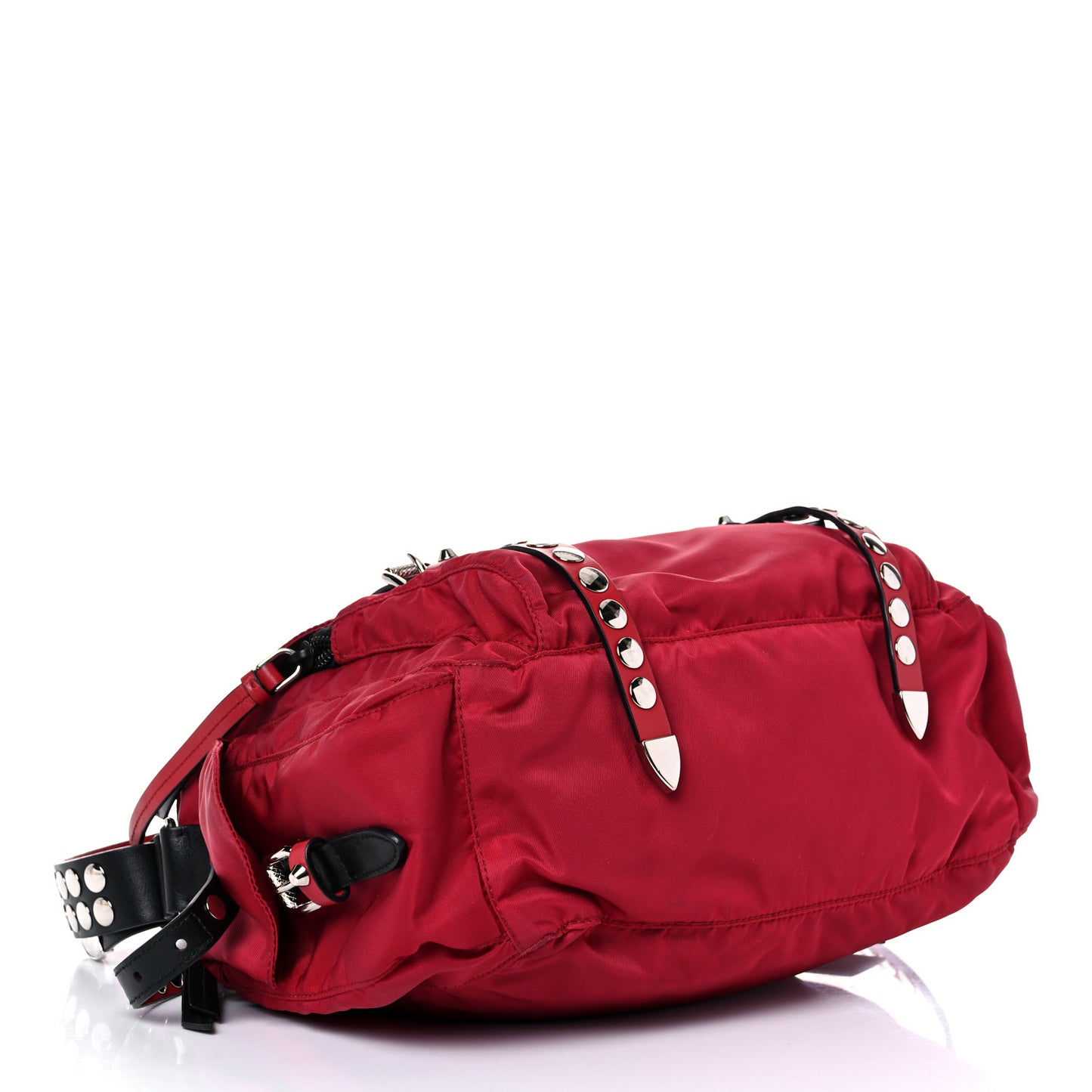 Nylon New Vela Studded Messenger Cherry