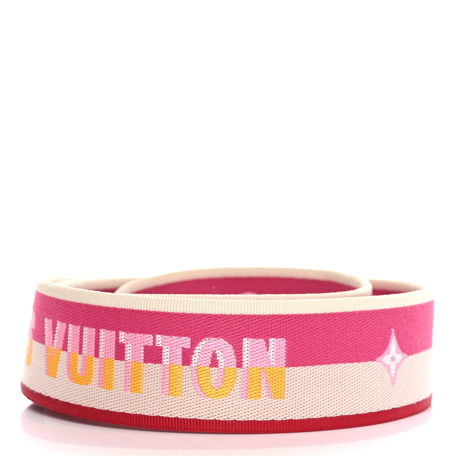 Louis Vuitton Jacquard Speedy Bandouliere 20 Shoulder Strap Pink Peony 2 of 3