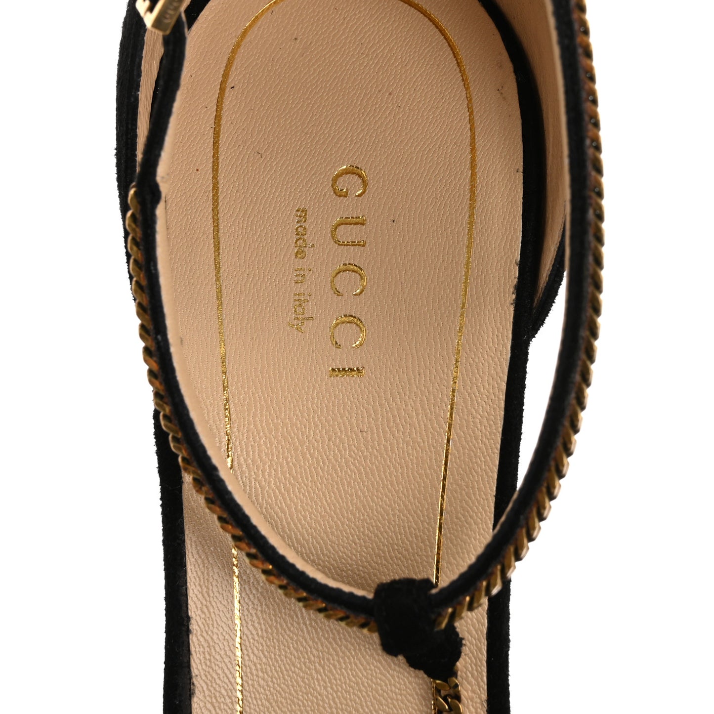 Kid Scamosciato Ankle Chain Pump 39.5 Black