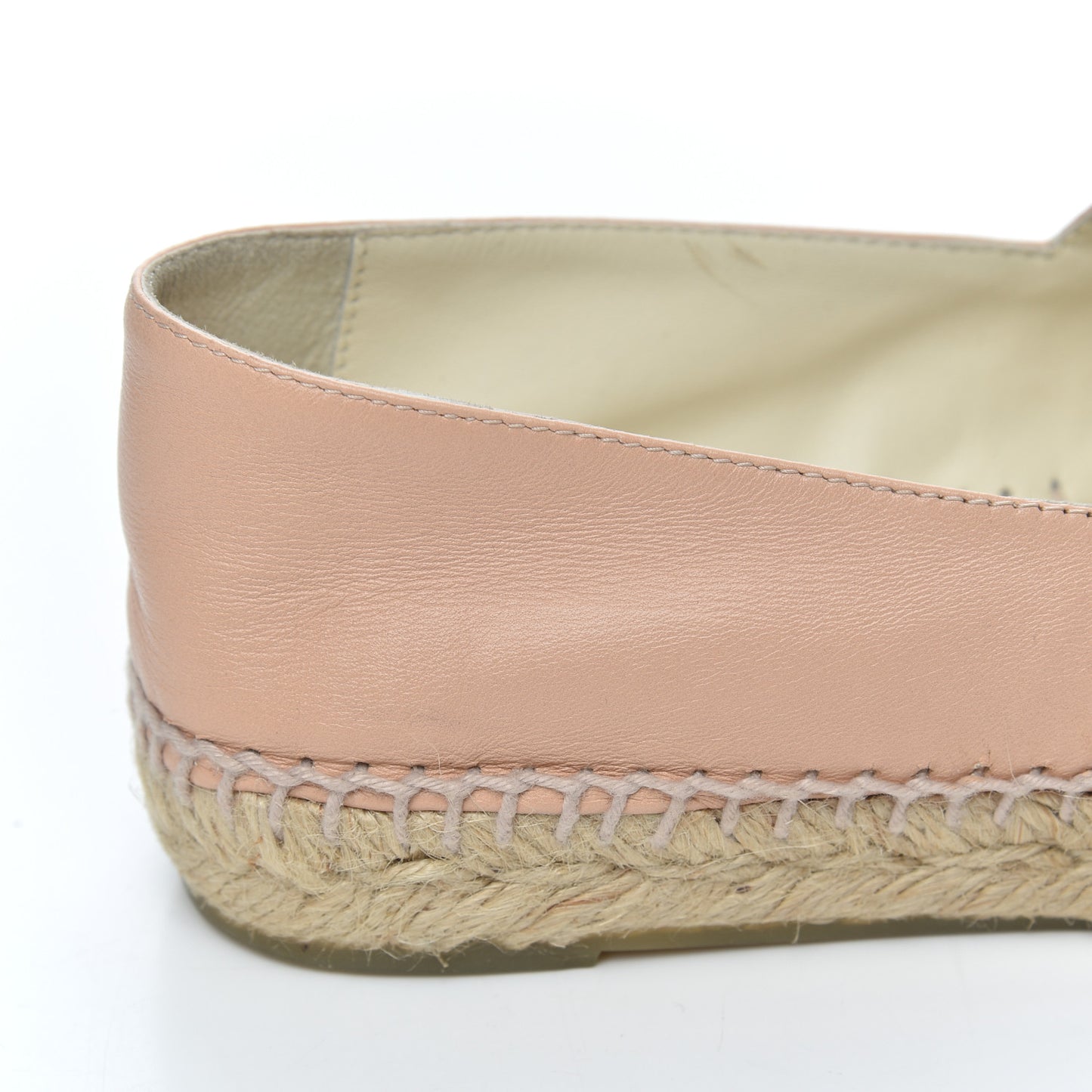 Lambskin CC Espadrilles 35 Nude
