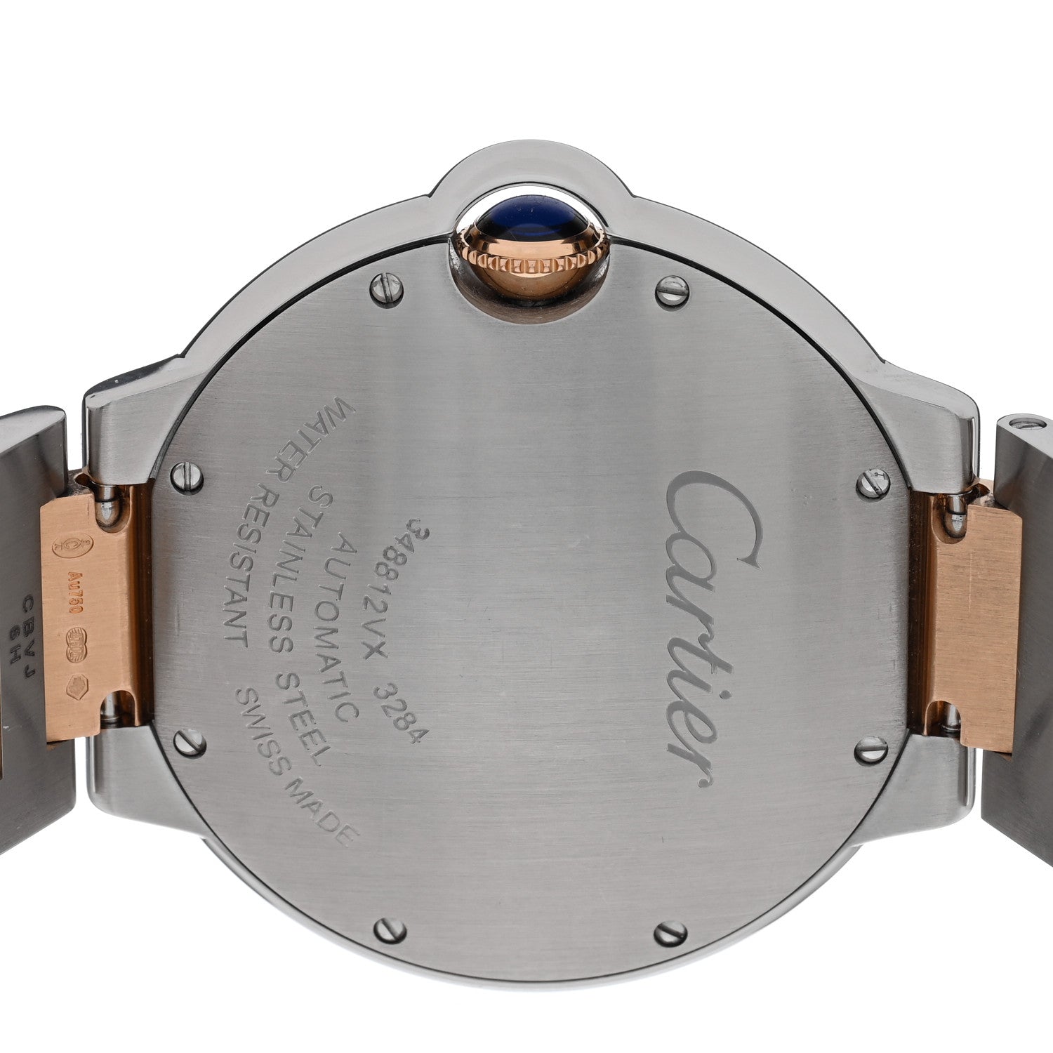 Cartier Stainless Steel 18K Pink Gold Diamond 36mm Ballon Bleu De Cartier Automatic Watch 4 of 4