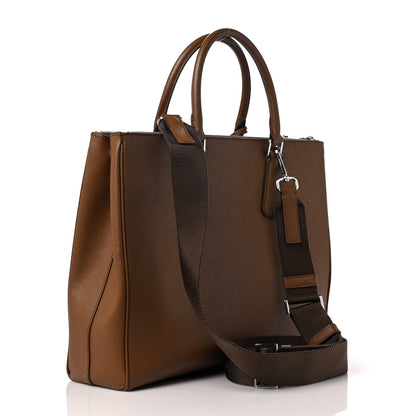 Prada Saffiano Travel Extra Large Galleria Double Zip Tote Cannella 2 of 10