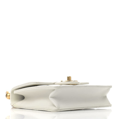 Chanel Lambskin Quilted Chic Pearls Flap White 4 of 10