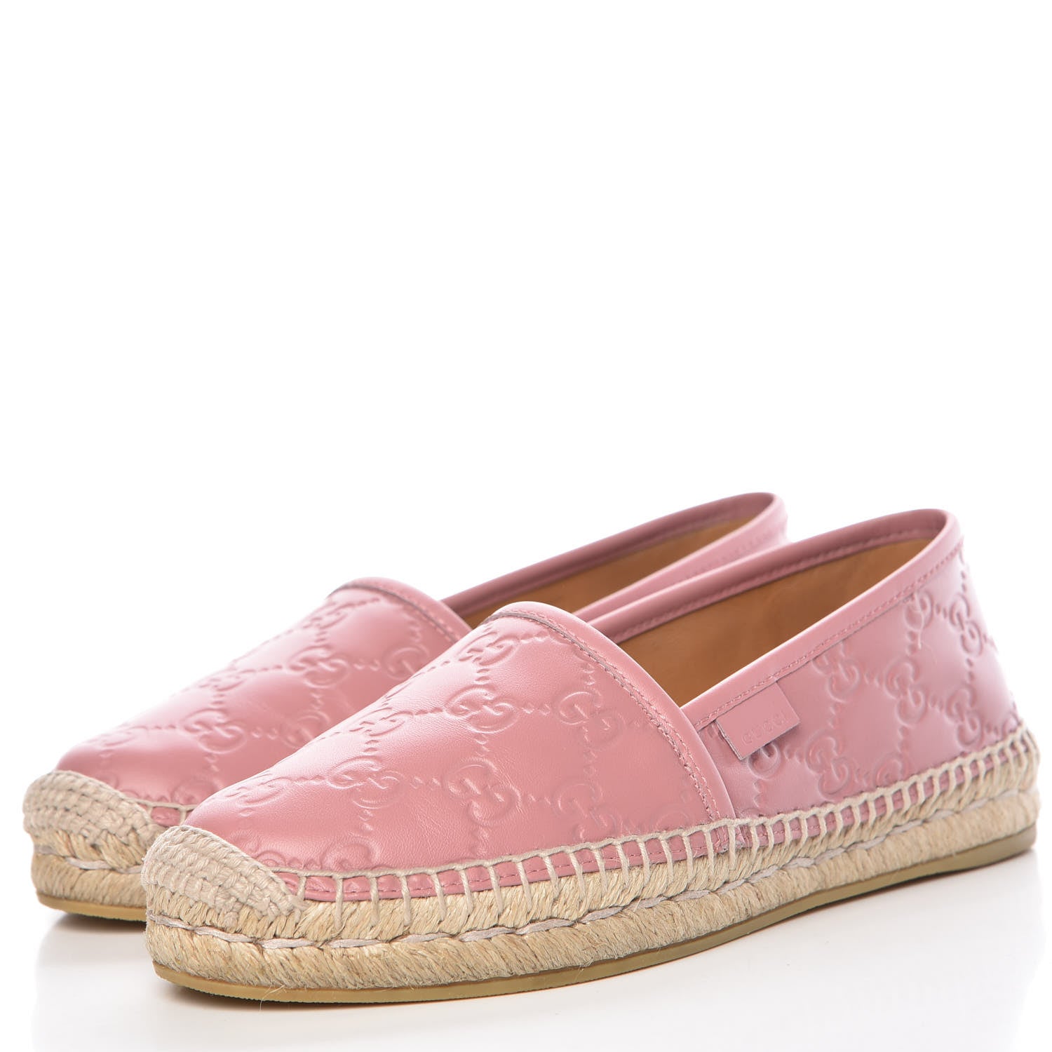 Gucci Guccissima Signature Espadrilles 35 Rose Baby Candy 3 of 8